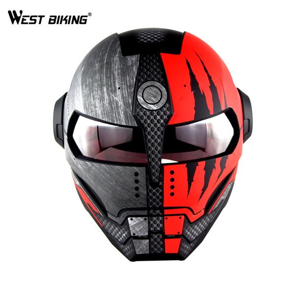 

west biking personalized bicycle full face helmet motocross motorcycle helmet vintage riding detachable casque cycling