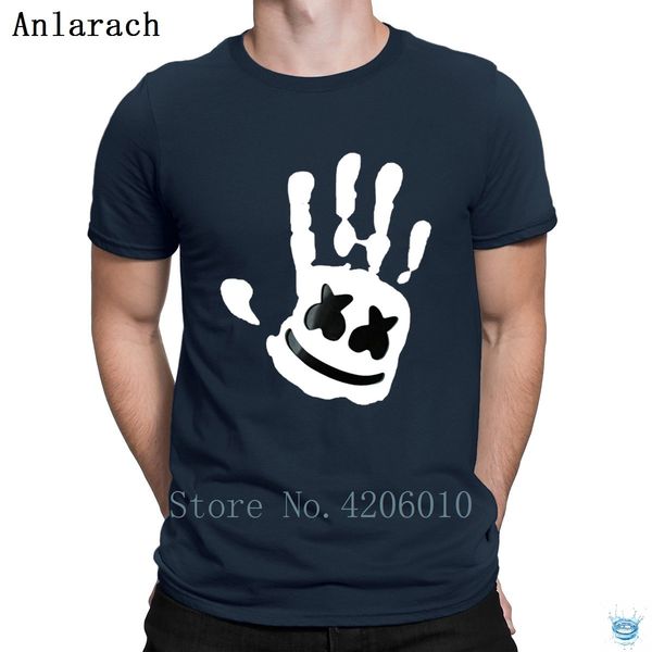 

marshmello t-shirt anti-wrinkle характер солнечный свет урожай тенниска для мужчин классического streetwear вокруг шеи футболку семьи, White;black