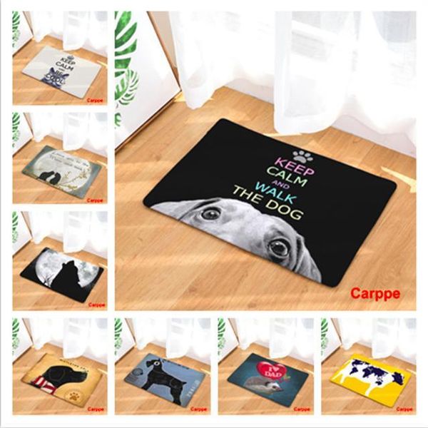 

keep calm и выгуливать собаку doormat ванна кухня ковер декоративные противоскользящим маты номер автомобиля этаж бар коврики двери home dec