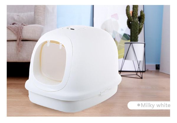 

full closed cat sandbox toilet spatter king shit supplies