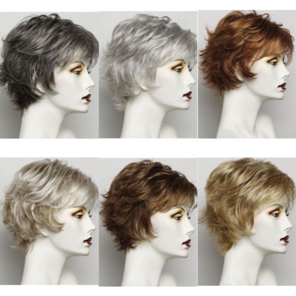 

black brown short wavy curly style headwear for afro women