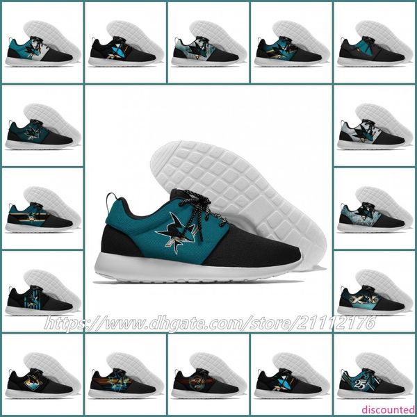 

san jose sharks mens womens designer lundon olympic mesh lightweight trainer nationals sports running shoes outdoor sneakers size 36-45