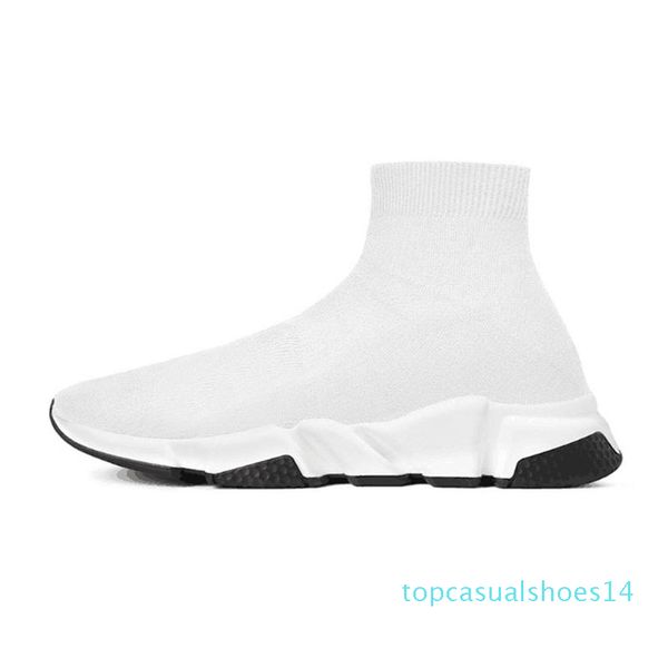 

new designer shoes luxury speed trainer white red bule triple black white flat fashion socks shoes casual sports sneaker size 36-45 t14
