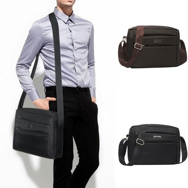 

2020 casual men's bag nylon shoulder bag solid color diagonal zipper handbag bolsa feminina bolsos mujer sac a main#z30