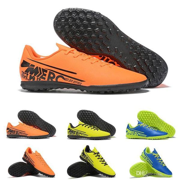

2019 new arrival mens original mercurial vapors xiii tf football shoes red yellow blue sports fashion soccer cleats size 39-45