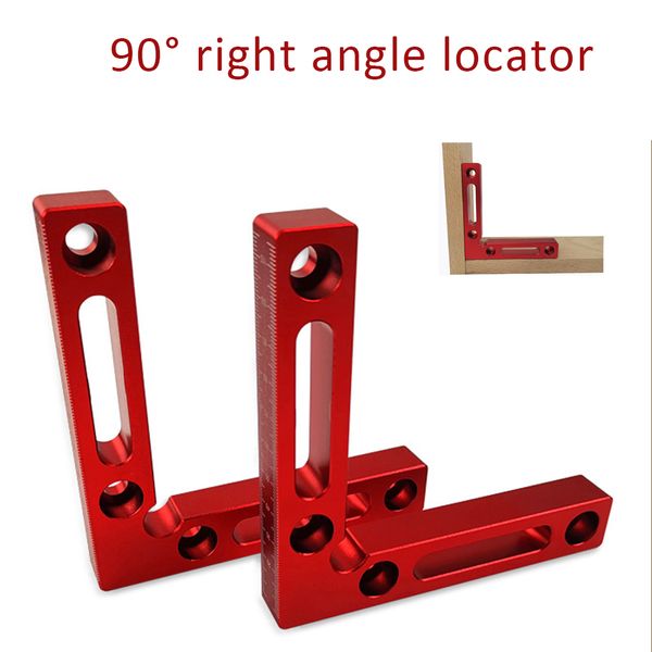 

2pcs aluminium alloy squares right angle clamps woodworking carpenter tool 90 degree positioning l block square 4.7" x 4.7