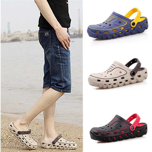 

summer water shoes men hollow aqua shoes swimming light slippers barefoot 2019 clogs cool beach sea fishing sandals men