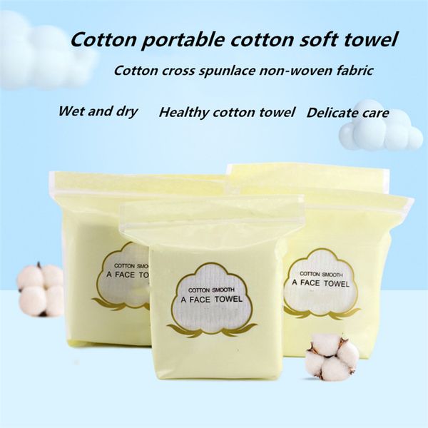 

disposable face towel pure cotton thick cotton soft towel beauty salon wipe face towel wet and dry can be customized logo