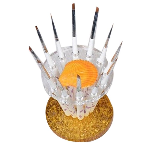 

abvp nail brush display holder, round shaped 12 holes make-up brush pen stand rack