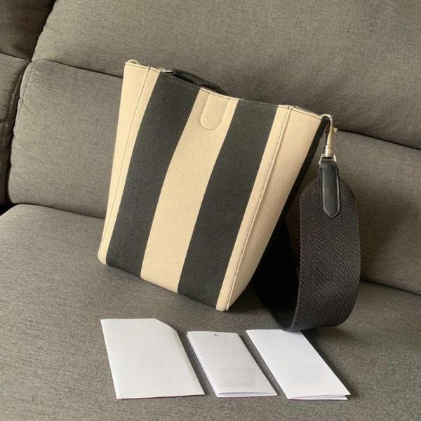 

canvas fabric tote bag sangle bucket bag famous brands ladies shoulder clin