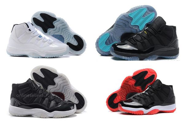 

designer 11s women men basketball shoes sneakers new concord bred gamma blue infrared varsity red platinum tint 11 shoes with box