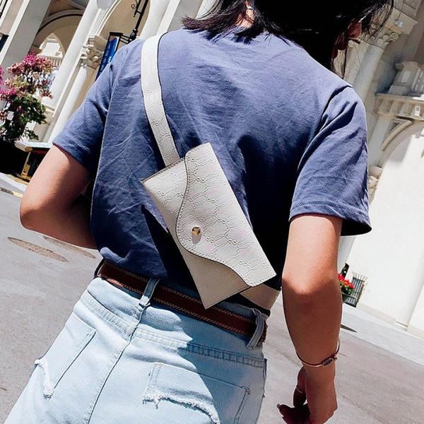 

mini shoulder bag fashion women purse phone holder color lines leather messenger bag chest designer small clutch female flap