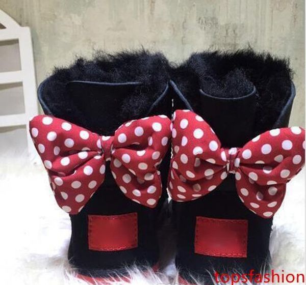 

австралия дизайн шорты детские мальчики девочки лук и бриджи сапоги интегрированные теплые сапоги евро размер 25-41