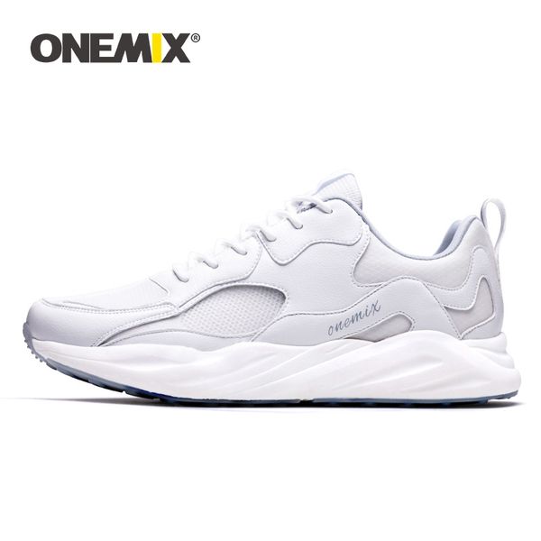 

onemix women casual shoes men running shoes soft high rebound outsole breathable mesh trail trainers outdoor sport sneakers t200209, Black