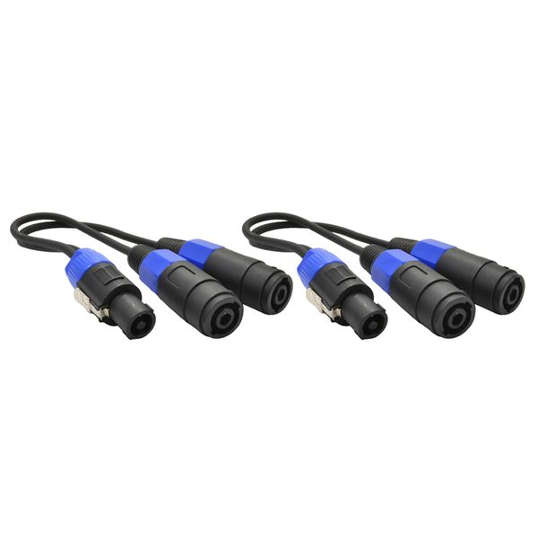 

2x pa splitter cable connector male to two female cable amplifier