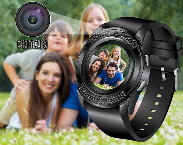 

V8 Жизнь водонепроницаемый Смарт часы Bluetooth SmartWatch сенсорный экран наручные часы с
