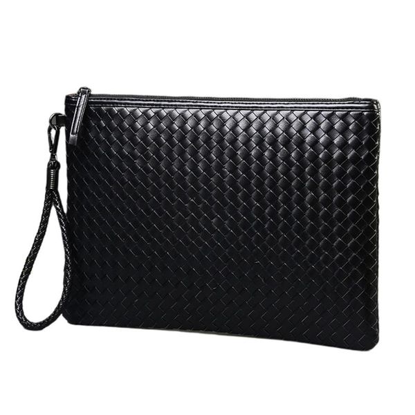

men envelope bag black pu clutch bag wallet phone handy file package