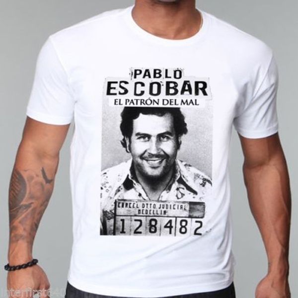 

pablo escobar t shirt colombian lord cartel money men's t shirt summer camiseta tshirt funny tees, White;black