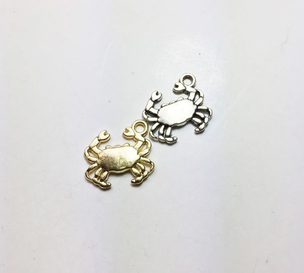 

eruifa sell 20pcs 16*13mm nice crab zinc alloy charms wholesales necklace,earring bracelet jewelry diy handmade 2 colors, Bronze;silver