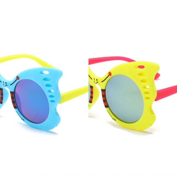 

saga children's sun butterfly sun glasses colorful baby's cartoon sunglasses hollow butterfly frame children's sunglasses, Blue