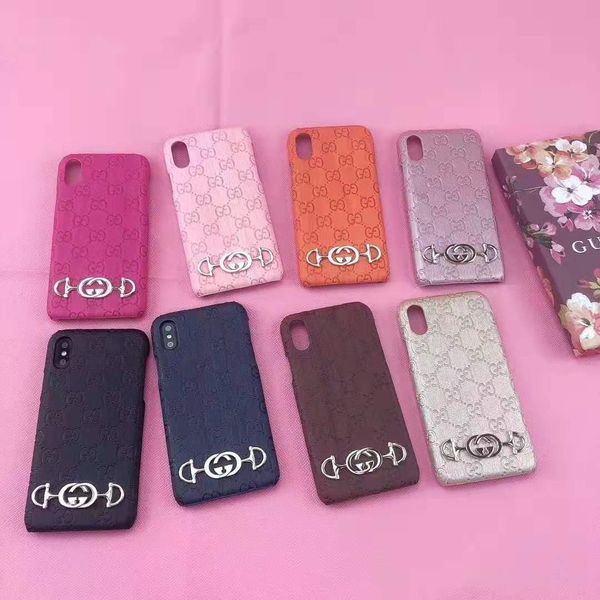 

модный чехол для телефона для iphone xs max xr x / xs 7p / 8p 7/8 6p / 6sp 6 / 6s фирменный чехол luxury gg letter back tpu настоящая обложк