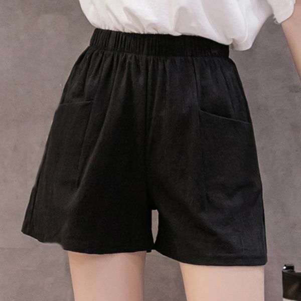 

womens shorts ladies running elastic waist fashion beach pocket loose shorts summer holiday vacation fashion clothes, White;black