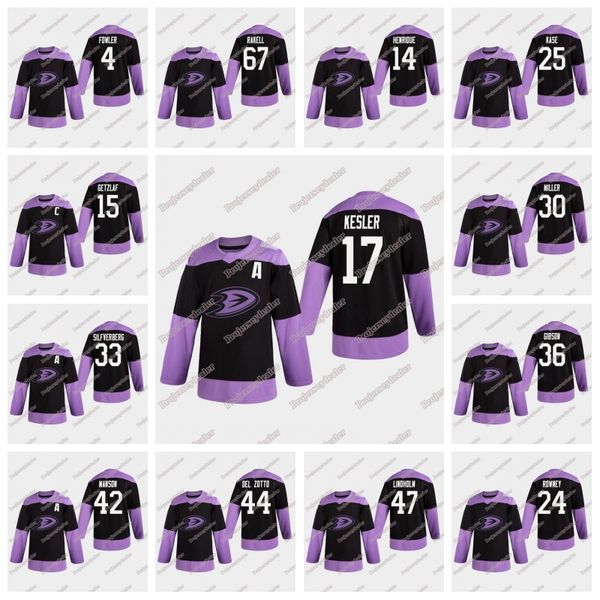 

womens anaheim ducks fights cancer practice jersey ryan getzlaf ryan kesler rickard rakell john gibson josh manson silfverberg ryan miller, Black;red