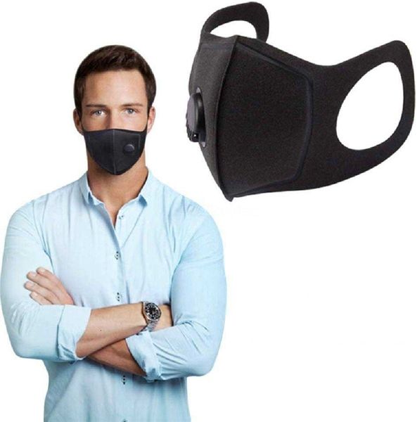 

dhl shipfashion with valve filtering mask dust pullution washable maske black health anti slim sponge face m dzk5