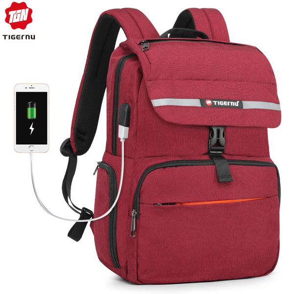 

2019 tigernu light weight backpack schoolbag anti theft backpack women men back pack school bags for teenage girls boys new