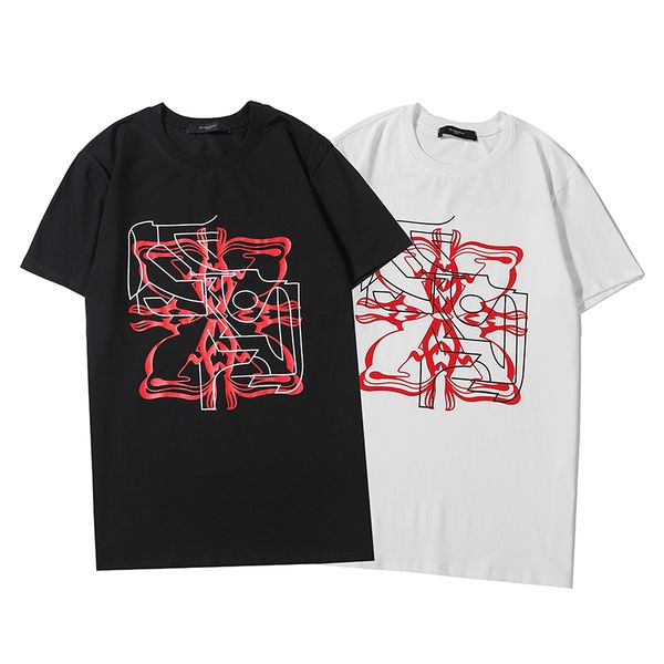 

2020 geometric print mens brandshirts designershirts luxury mens womens t shirts summer tee short sleeve fashion casual tshirts c1 2021805v, White