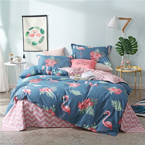 

2018 new product 1pc 100%polyester cartoon style colorful printed duvet cover