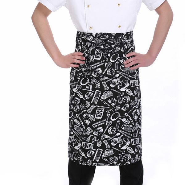 

kitchen aprons halflength long waist apron catering chefs waiters uniform