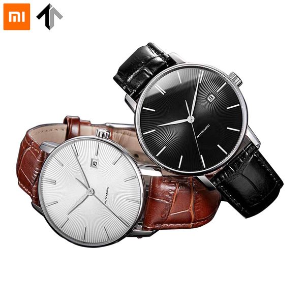 

Original xiaomi mijia TwentySeventeen Mechanical watch With Sapphire Surface Leather Strap Fully automatic mechanical movement