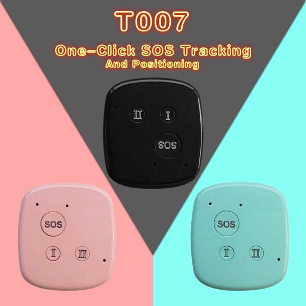

t007 real-time tracking device mini size gps tracker low battery alarm two way audio geo-fence voice callback sos popular device