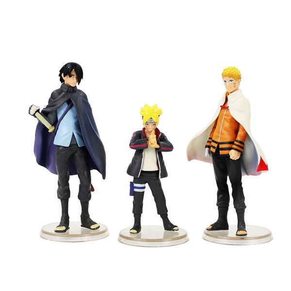

3pcs/lot boruto naruto next generations figures uzumaki naruto uchiha sasuke boruto model toys anime brinquedos gifts y200421