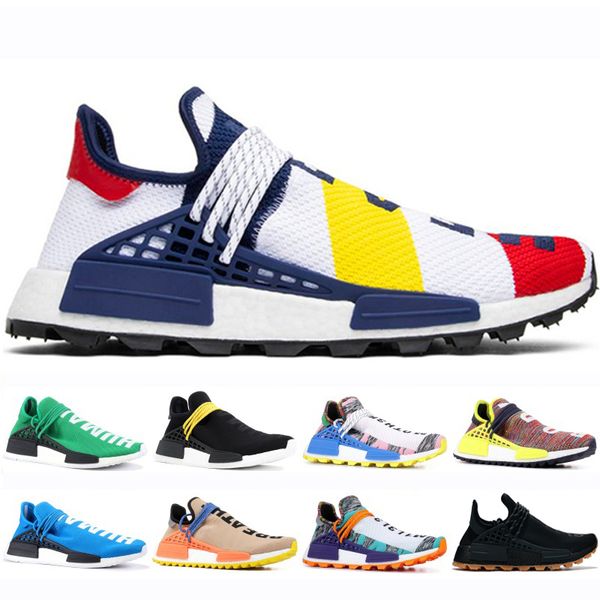 

adidas nmd human race новое прибытие bbc human race мужчины женщины кроссовки pharrell williams hu след синий розовый черный nerd дизайнерск