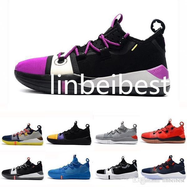 

2019 new kobe ad ep mamba day sail wolf grey orange multicolor basketball shoes for quality mens trainers sports sneakers size 7-12