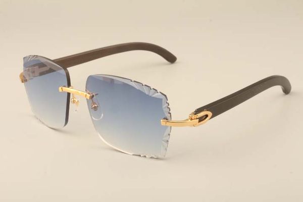 

new factory direct luxury fashion sunglasses a3524014 natural black horn sunglasses engraving lens, private custom, carved name, White;black
