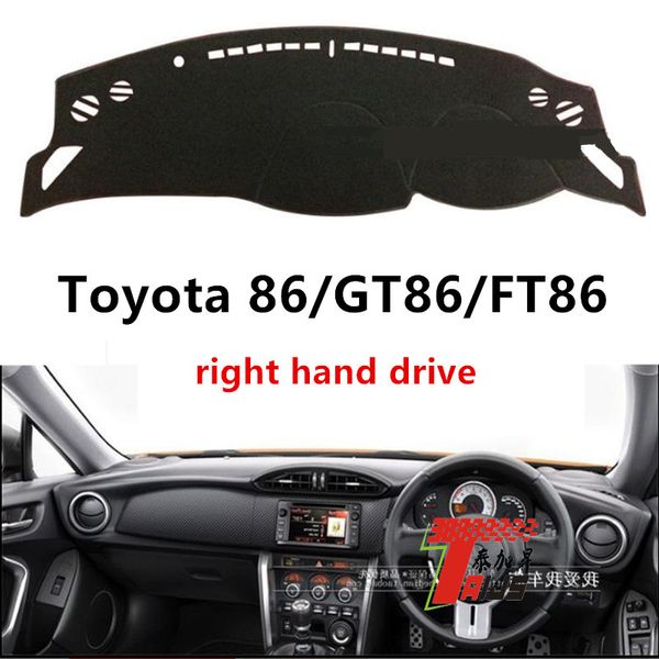 

taijs right hand drive car dashboard cover for 86/gt86/ft86 protective dacron auto dashboard mat for 86/gt86/ft8