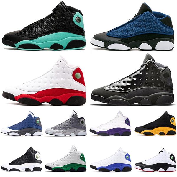 

13 men women basketball shoes 13s island green court purple lakers xiii navy chicago cap and gown atmosphere grey jumpman sport trainers