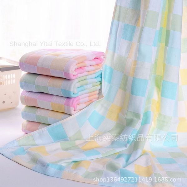 

pure cotton gauze 70*140 baby soft bath towel water absorbing quick drying bath towel