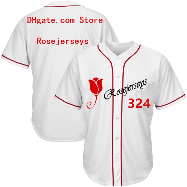 

rj123-324 baseball jerseys #324 men women youth kid lady personalized stitched any your own name number s-4xl, Blue;black