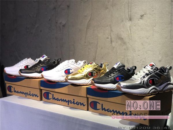 

2019 champion 93eighteen uede leather brand women men de igner fa hion port neaker clunky old dad trainer ca ual hoe chau ure