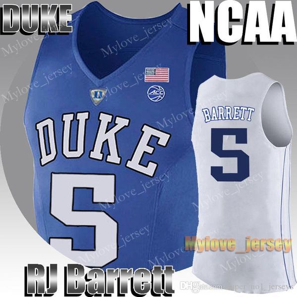 

ncaa duke 5 rj barrett zion jersey williamson 23 jarrett culver jerseys 12 de'andre hunter 12 ja morant 21 rui hachimura basketball jer, Black;red