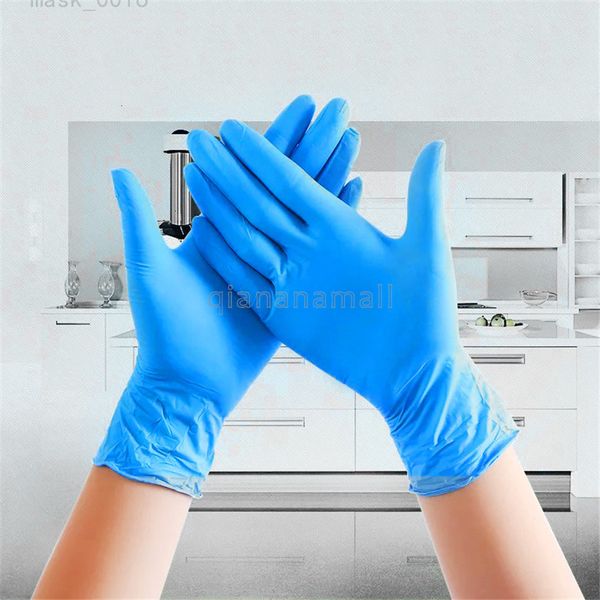 

lot pc disposable latex dishwashing kitchen garden 100pcs gloves universal for left and right hand 6 colors s33g qa