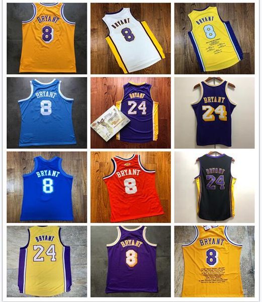 

men los angeles lakers kobe bryant mitchell & ness 1996-97 2000-01 2008-09 hardwoods classics player jersey, Black;red
