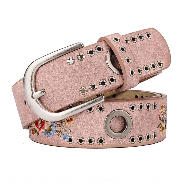 

rivet women's flower wide all-match wind and rivet women's belt flower wide all-match wind jeans and jeans belt belt, Black;brown