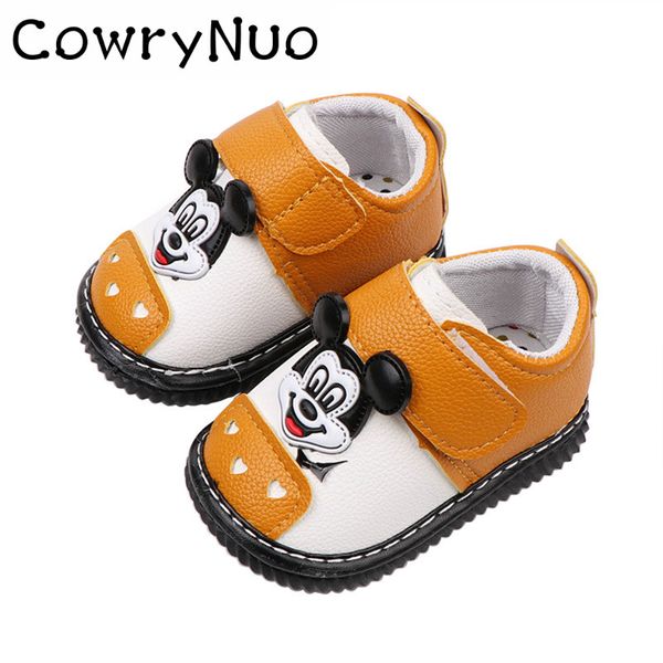 

insole 11.5-13.5cm new autumn cartoon baby school step shoes soft bottom first walker have sound