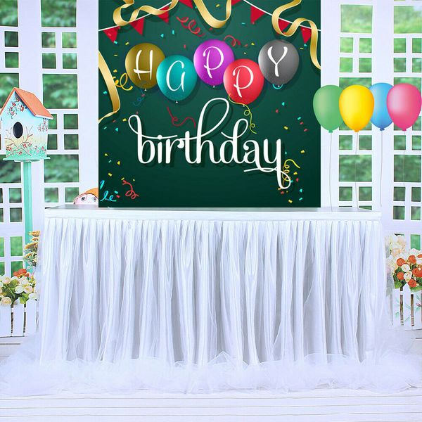 

new 6ft wedding tulle tutu table skirt party birthday festive baby shower decor