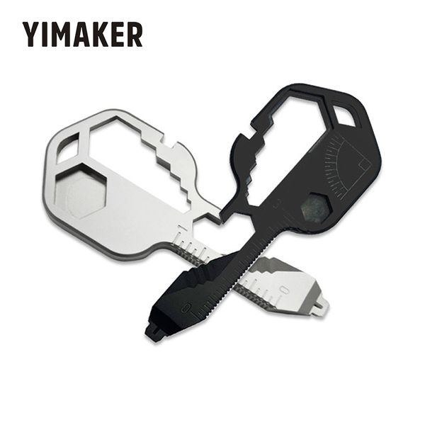 

yimakey 24 in 1 multi-tool mini portable universal outdoor tool for measuring device wrench bottle opener wire stripper